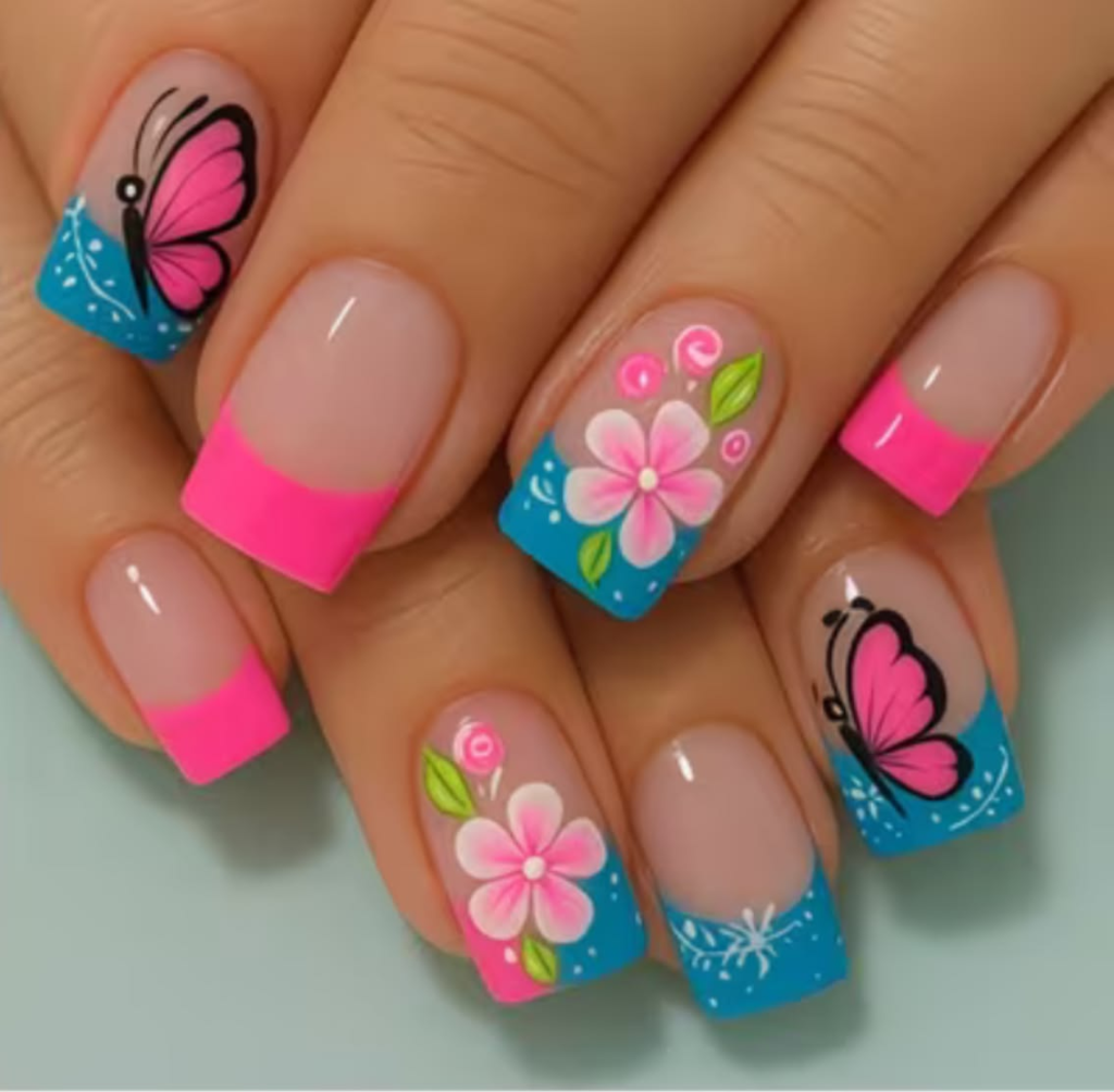 Cute Spring Coffin Nails 2026: Pretty Pastel, Floral and French Tip Designs for a Fresh Seasonal Manicure site name jobaao.com