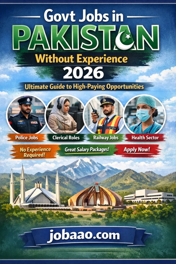 Govt Jobs in Pakistan Without Experience 2026 – Ultimate Guide to High-Paying Opportunities
jobaao.com