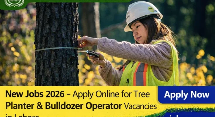 Forest Department Punjab New Jobs 2026 – Apply Online for Tree Planter & Bulldozer Operator Vacancies in Lahore
