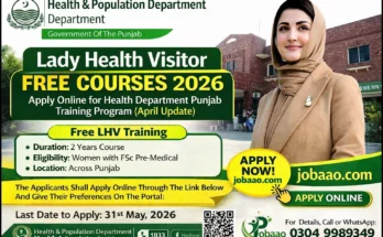 Lady Health Visitor Free Courses 2026 – Apply Online for Health Department Punjab Training Program (April Update)