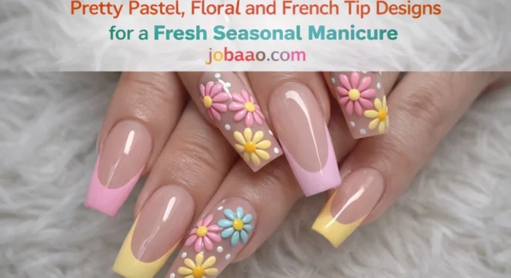 Cute Spring Coffin Nails 2026: Pretty Pastel, Floral and French Tip Designs for a Fresh Seasonal Manicure site name jobaao.com